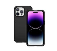 MOBILIS by ITSkins Coque pour iPhone 15 Pro Max, Protection Renforcée Antichoc, Antimicrobienne, Etui Recyclé, Noir Mat, Spectrum