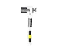 Mobilis Câble de sécurité Slim Security L – 2 m, acier trempé, verrou rotatif compatible Master Key
