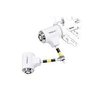 Mobilis câble de sécurité à clé avec Double verrou - Compatible clé Pass - Acier trempé - Longueur: 1, 8 m - Ø 4, 5 mm - Blanc et argenté