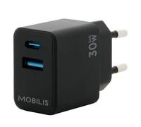 MOBILIS Chargeur Secteur 30W GaN Port USB-C, Adaptateur Charge Mural Rapide pour Smartphone & Tablette