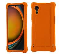 MOBILIS Coque Compatible avec Galaxy XCover 7 - Housse Etui Protection Bumper Anti-Choc, Antimicrobienne, Orange Fluo Haute Visibilité & Sécurité
