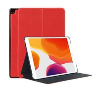 MOBILIS Coque de Protection Folio iPad 10.2" 2021/2020/2019, iPad 9/8/7ème Gén, Smart Cover Housse Antichoc avec Fonction Support, Rouge