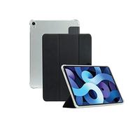 MOBILIS Coque de Protection Folio iPad Air 5 10.9" 2022/iPad Air 4 10.9" 2020, Étui Antichoc avec Coins renforcés et Porte-Stylet, Transparent/Noir