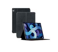 MOBILIS Coque de Protection Folio iPad Air 5 10.9" 2022/iPad Air 4 10.9" 2020, Smart Cover Étui Antichoc, Fonction Support, Veille/Réveil Automatique, Aspect Cuir, Noir