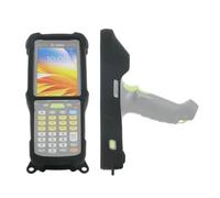 MOBILIS Coque de Protection pour Terminal Mobile Zebra MC9400 MC9450 en Silicone - 2 Points d'Accroche pour Bandoulière - Compatible Changement Batterie a Chaud (Noir)