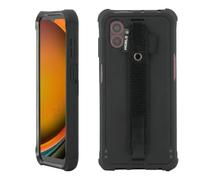 PROTECH - Coque de protection pour téléphone portable - robuste - avec dragonne - noir - pour Samsung Galaxy XCover7 Pro