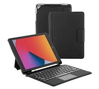 Mobilis Coque de protection et clavier iPad 10.2'' (9/8/7e gen) Bluetooth AZERTY Touchpad noir