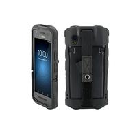 MOBILIS Coque pour Terminal Zebra TC21 TC26 avec Patte de Saisie et Porte-Stylet, Etui Renforcé Protection Militaire Fabriqué en France, Antimicrobien, Noir