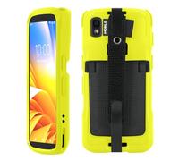 Mobilis Coque Zebra TC22/TC27 – Patte de saisie antichute & porte-stylet, Jaune fluo