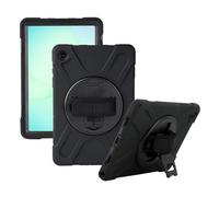 MOBILIS Coque Renforcée avec Bandoulière pour Galaxy Tab A11+ (SM-X230 / SM-X236B), Étui Protection Antichoc avec Trépied Rotatif, Noir