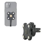 MOBILIS Dongle Magnétique Pogo Pin Récepteur + Support de Charge pour Grille d’Aération Voiture 65W - Universel Smartphone Port USB-C - Energia Mobile (Dongle+SupportGrille)