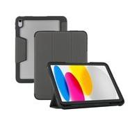 Mobilis Étui à rabat pour tablette 062007 – Dos transparent et coins renforcés – Gris 11"