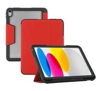 Mobilis - Étui à rabat pour tablette - robuste - avec un dos transparent et des coins renforcés - rouge - 11" - pour Apple 10.9-inch iPad Wi-Fi, Wi-Fi + Cellular; iPad A16 Wi-Fi, A16 Wi-Fi + Cellular
