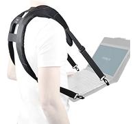 MOBILIS Harnais Ergonomique avec 4 Points d'Accroche pour Saisie et Transport d'Ordinateurs Portables/PC Hybrides/Appareils Lourds, Bretelles Larges et Moussées, Sangle Haute Résistance Réglable