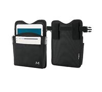 MOBILIS Holster pour Tablette 10-11" avec Ceinture, Support Stylet et Pochette Accessoires Étui Textile de Transport pour Tablette 24x17x2,5 cm Système d'Accès Facile, Noir