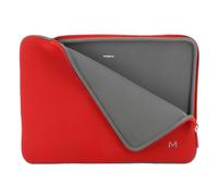 MOBILIS Housse en Néoprène pour Ordinateur Portable 12,5-14'', Pochette Protection PC/Notebook/Ultrabook jusqu'à 14'', Etui Compatible avec MacBook Air/Pro 13.3'', Rouge/Gris