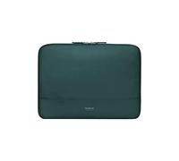 MOBILIS Housse Ordinateur Portable 10"-12.5", Pochette Protection Tablette/iPad en Similicuir Déperlant avec Élastiques de Maintien, Intérieur en Doudou, Bleu Prusse