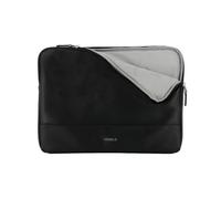 Mobilis Origine 2 Housse 14" Noir Simili-cuir Déperlant & Néoprène - Compatible 12.5-14" & MacBook Air/Pro 13.3" - 355x25x255mm - 240g