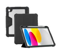MOBILIS Protective Case for iPad 10.9 Inch 10th Gen Transparent Back and Reinfor