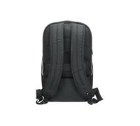 MOBILIS Sac à Dos pour Ordinateur Portable 14-15.6"", Sac à Dos de Travail/Affaires, Matière Déperlante, Noir et Argent, 56005