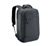 MOBILIS Sac à Dos pour Ordinateur Portable 14-17" PC 15.6", Fabriqué de Matériaux Recyclés Certifiés GRS, Matière Étanche, Fond Renforcé, Bretelles Ergonomiques, Grande Capacité de Chargement, Noir