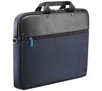 MOBILIS Sacoche Compacte pour Ordinateur Portable 11-14", Sac à Bandoulière PC/Tablette, Matière Déperlante, Bleu Marine