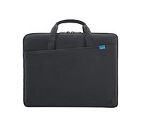 MOBILIS Sacoche PC Portable 10-12.5", Pochette Tablette 10.5" 10.6" 11.5" iPad 10.9" 10.2", Housse avec Poignées Rétractables et 2 Poches, Sac Fabriqué de Matériaux Recyclés Certifiés GRS, Noir