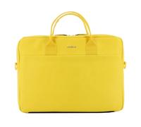 Mobilis Sacoche pour ordinateur portable 11-14" bandoulière compatible MacBook 13" aspect cuir jaune