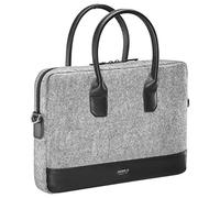 MOBILIS Sacoche pour Ordinateur Portable 11-14", Sac Élégant, Fond Renforcé, Compatible avec MacBook Air/Pro 13", Gris/Noir