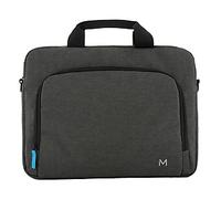 MOBILIS Sacoche toploading pour Ordinateur Portable 14-16", Sac à Bandoulière avec Pochette PC 15.6" & Poche Accessoires, Dark Grey