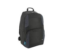 Mobilis The One Basic - Sac à Dos 17" Polyester Noir/Marine, 25L, Compartiment PC Renforcé, Poche Frontale & Latérale, Bretelles Moussées, 330x110x500mm