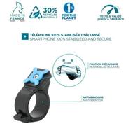 Mobilis U.Fix - Support Pour Vélo Pour Téléphone Portable - Fabriqué En France, Universel, Support De Rotation À 360° - 4" - 7" - Noir