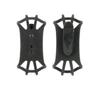 Mobilis - Clip ceinture pour téléphone - Universel, rotation 90°, support silicone - 5"‑7" - Noir