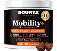 Mobility+ Complément Articulaire Chien - Arthrose & Douleurs Articulaires - 7 Actifs : Glucosamine, Chondroïtine, Collagène, Acide Hyaluronique, MSM - Senior & Grande Race - 120 Bouchées