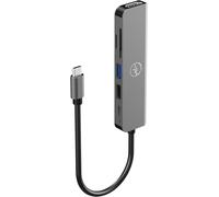 Mobility Hub Adaptateur Usb-C 6 En 1 60W Port Hdmi, Usb 2.0, Usb 3.0 Super Rapide, Lecteur De Carte Sd Et Micro Sd Hdmi 4K Compatibilité Macos Et Window[Video1907]