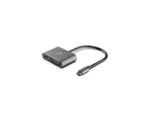 Mobility Lab - Adaptateur vidéo - USB-C mâle pour HDMI, HD-15 (VGA) - 20 cm - gris sidéral - support 2180 p 30 Hz (HDMI), support 1 080p 60Hz (VGA)