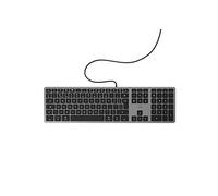 Mobility Lab Clavier anglais QWERTY filaire pour Mac - gris sidéral et noir