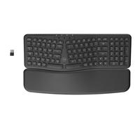 The Mobility Lab Clavier sans fil ergonomique – repose-poignet magnétique, pavé numérique, Windows