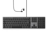 Mobility Lab Clavier DesignTouch filaire AZERTY pour Mac Gris sidéral et noir