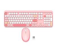 MOBILITY LAB – Ensemble clavier-souris Pure color – Sans fil, pavé numérique intégré – Rose