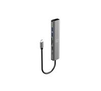 Mobility Lab Hub adaptateur USB-C 7 en 1 HDMI Ethernet 2x USB-A 3.0 SD/MicroSD 100W Gris