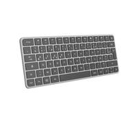 Mobility Lab - KP430W Mini - Clavier Compact sans Fil Multi-connexions - AZERTY, Récepteur 2.4 Ghz USB + 3 x Bluetooth, 12 raccourcis multimédia, Recharge Rapide Via USB-C - Windows