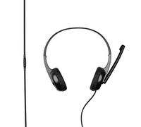 Mobility LAB - ML300719 - Casque 250 (1.20M) avec micro tête réglable fréquence 20Hz-20 kHz et 32 ohms une puissance de 20mW - Entrée jack 3.5mm - Compatible avec PC lecteur MP3 et jeux vidéo / Gris