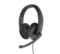Mobility Lab - ML301198 - Casque avec microphone stéréo 550 - Câble de 2 mètres, adaptable - Connecteur USB + USB-C adaptateur - Casque pour télétravail, centre d’appels, conférences téléphoniques