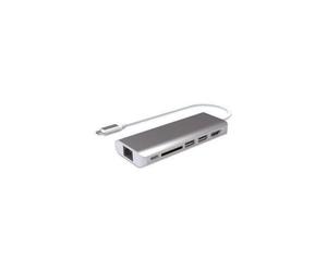 Mobility Lab - ML309880 - Mini dock USB-C power delivery - 6 en 1 - HDMI Hub usb 3.0 card reader - Gris Sideral