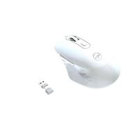 The Mobility Lab - Souris sans fil Omega - Bluetooth & 2,4 GHz - Blanc - Clics silencieux