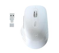 Souris sans fil - MOBILITY LAB - Omega - Bluetooth et récepteur 2,4GHz - Blanc - Clics silencieux - Précision réglable