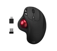Mobility Lab - Souris sans Fil trackball - Souris sans Fil avec molette de Pouce, Précision réglable, Connexion USB et USB-C, Compatible macOS et Windows - Noir