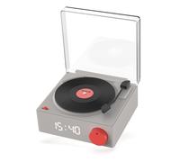 Mobility On Board – Enceinte Bluetooth VS-80 Rétro look platine vinyle 5W avec réveil Gris