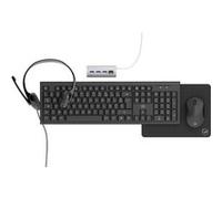 MOBILITY - PACK 5EN1 TÉLÉTRAVAIL : Clavier + Souris +Casque + HUB + Tapis